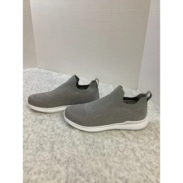 Propet TravelBound Slip On Sneakers Grey‎ Knit Walking Shoes Womens 6 XW WAT104M - Image 2