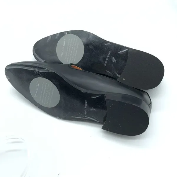 Everlane Shoes The Modern Loafer Leather Slip On Stacked Heel Black Size 5 - Image 6