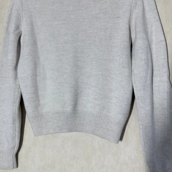 Wilfred Free 100% Merino Wool V-Neck Palomino Sweater Longsleeve Light Cream S - Image 8