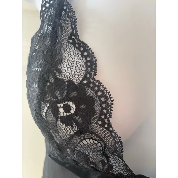 Victorias Secret Lace Sleepwear Size M Black - Image 2