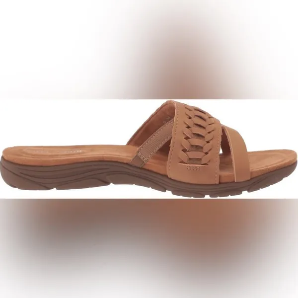 NWOT * EASY SPIRIT Linley Slide Sandals in Cognac - Size 6.5 - Image 15