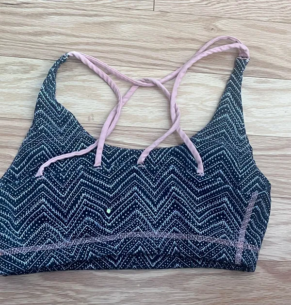 Hollister Gray / Black Sports Bra - Image 2