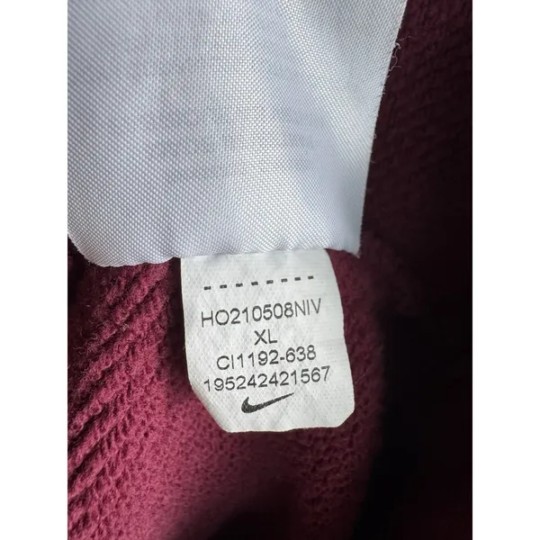 Nike Sportswear Rally Essentials Pullover Hoodie Women XL Burgundy CI1192-638 - Image 11