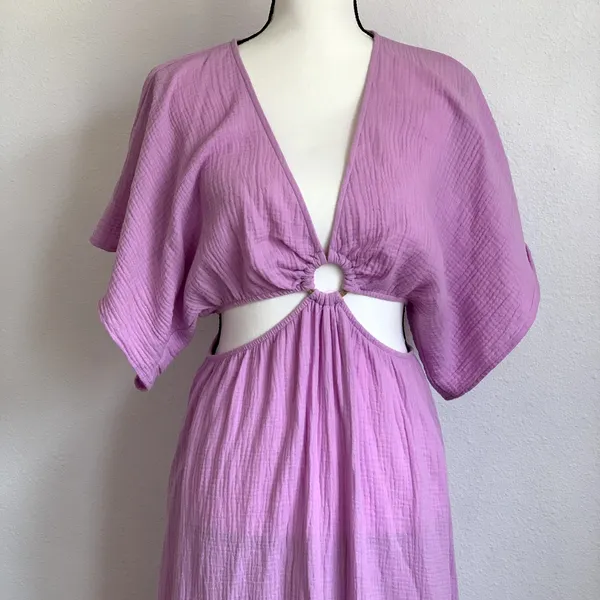 Show Me Your Mumu SMYMM Dana Cutout Midi Dress in Lilac‎ Purple - Image 5