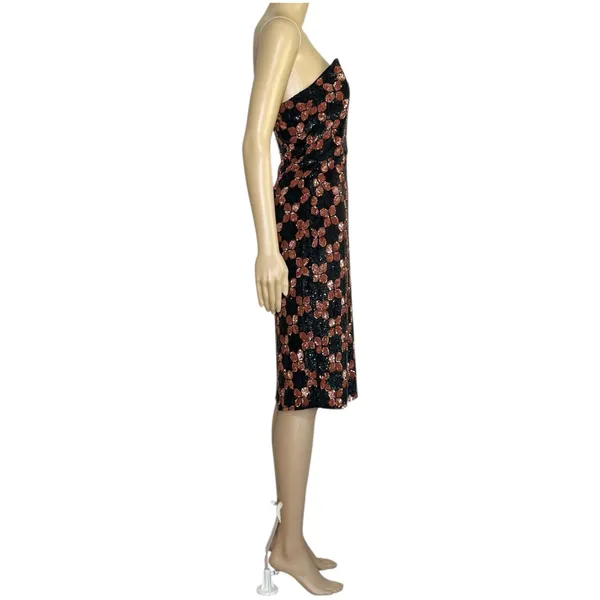 RETROFÊTE Jacqueline Sequin Dress, Black/Pink, Small - Image 10