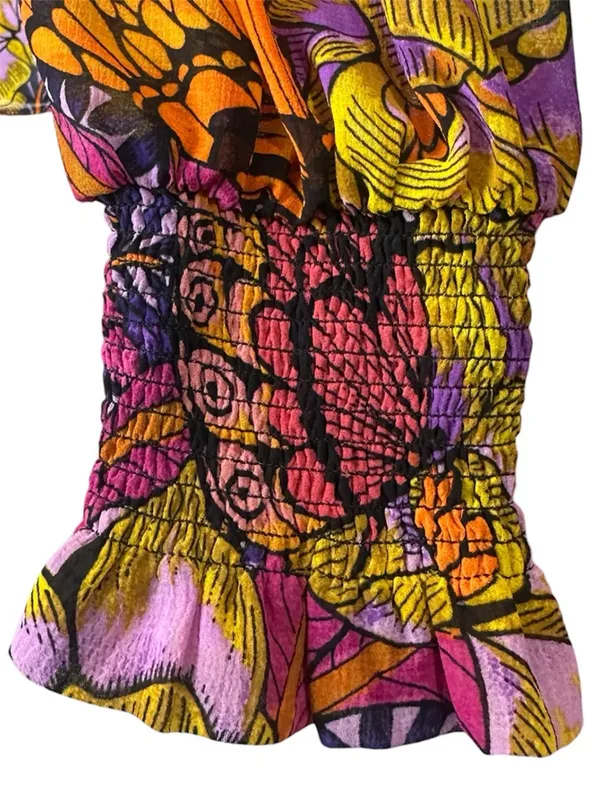 Anthropologie Alexandra Farmer Puff-Sleeved Blouse Top Size XS - Image 8