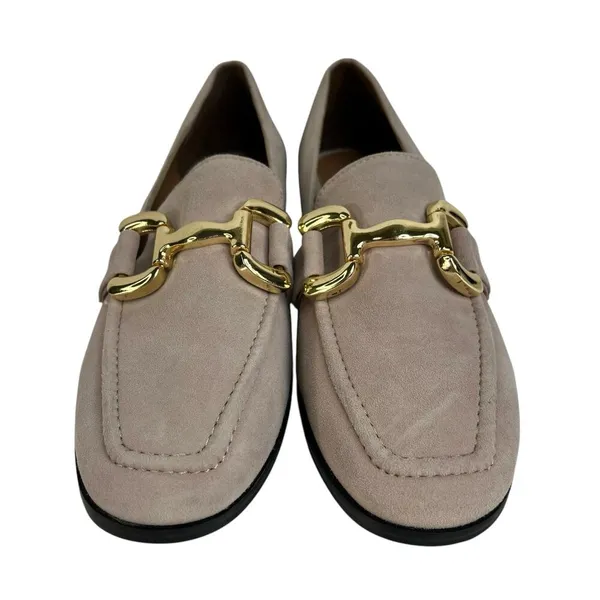 Diba True Size 10 About It Slip On Loafers Suede Leather Beige 54925 Appel Crisp - Image 2
