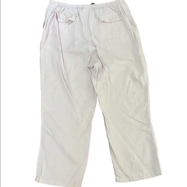 Motherhood maternity light pink linen pants‎ - Image 2