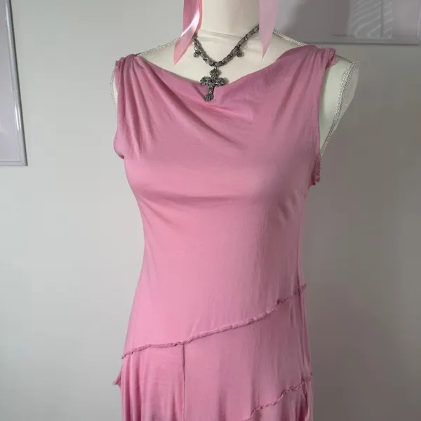 Free People Sing‎ Out Loud Tunic Top Dress Asymmetrical Pink New Womens S - Image 4
