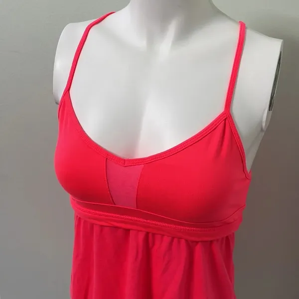 Alo | Hot Pink Strappy Workout Top - Image 2