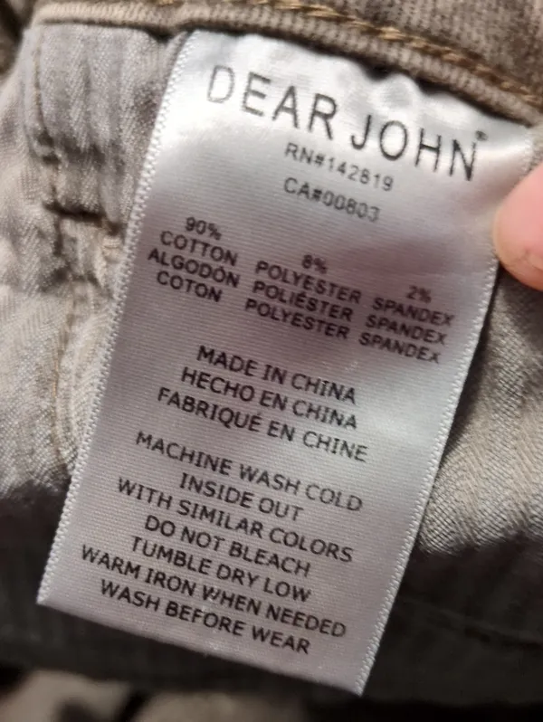 Dear John Rootbeer Blair Straight Jeans Size 25 - Image 6