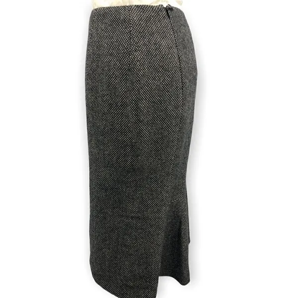 Lauren Ralph Lauren wool black beige flat front skirt - Image 3