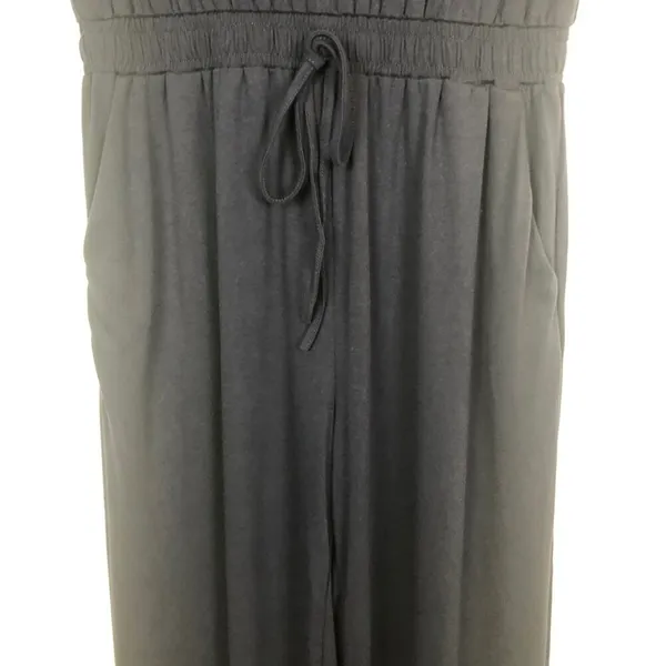 Women's Short Sleeve Blue Jumpsuit Size Medium - Image 7