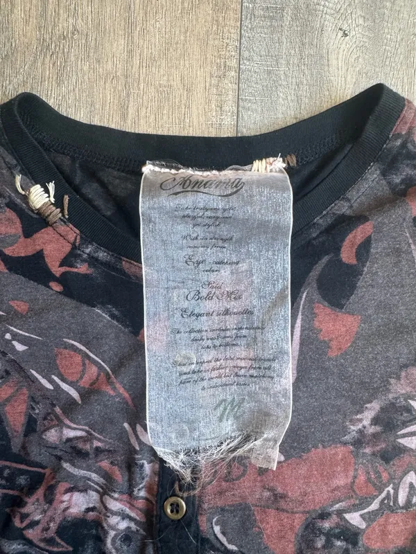 Anama Y2K Vintage Long Sleeve Henley - Image 5