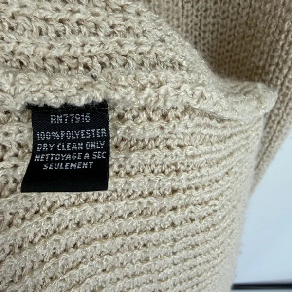 Anthropologie Akemi + Kin women’s long knit sleeveless tan sweater cardigan O/S - Image 3