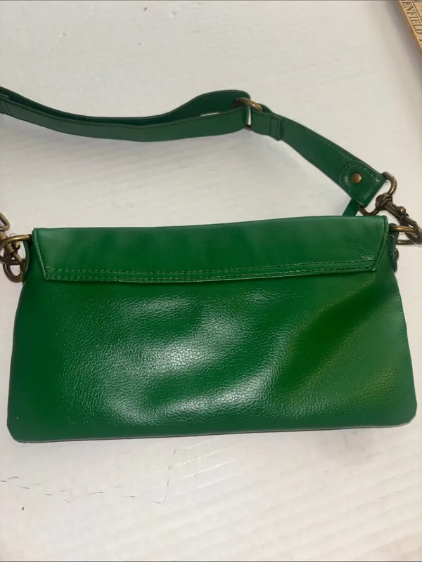 Jaye Hersh Bags | Green Hollywood Intuition By Jaye Hersh Faux Leather Shoulder - Image 4