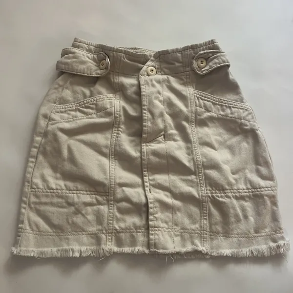 Free People Alpha Utility MINI Skirt SZ 4 - Image 2