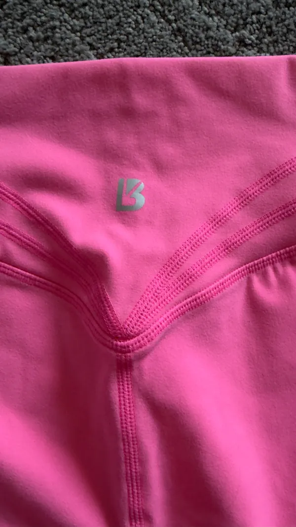 BuffBunny Bright Pink High-Rise Bike Shorts - Image 3