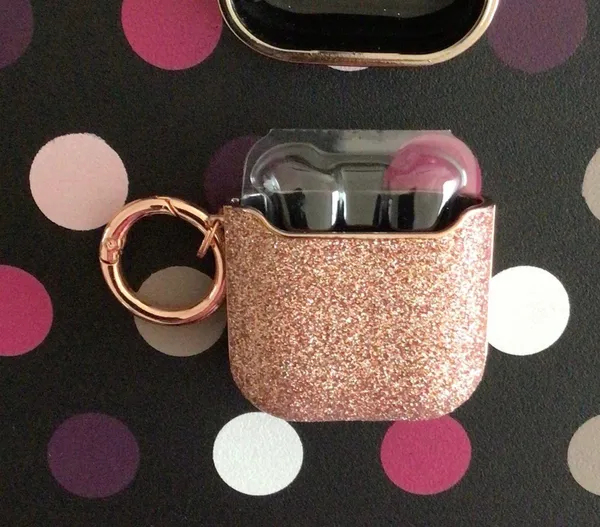 NWOT Rose Gold Glitter AirPod 1/2 Generation Case - Image 2