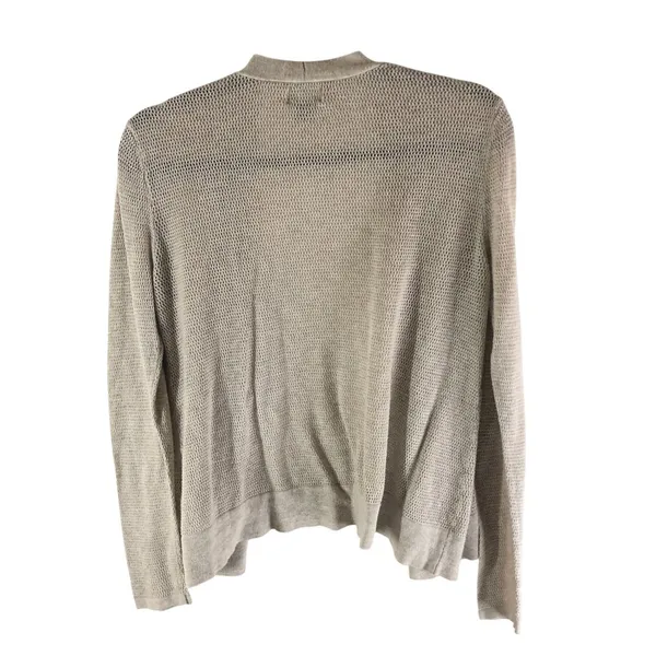 Old Navy Beige Open Front Cardigan Sweater Womens Cotton Blend Lightweight L - Image 2