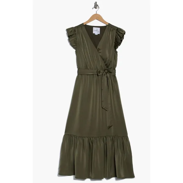 Sam Edelman Green Smocked Elastic Waist Dress - Size 6 NWT - Image 8