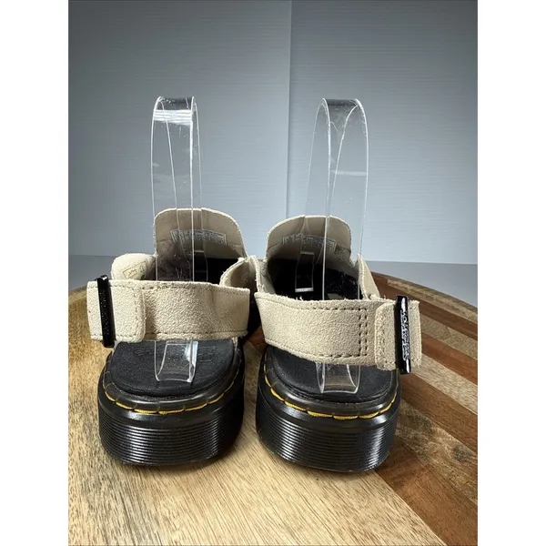 Dr. Martens Carlson Suede Slingback Clogs Mules Women's US 5 UK 3 Warm Sand - Image 3