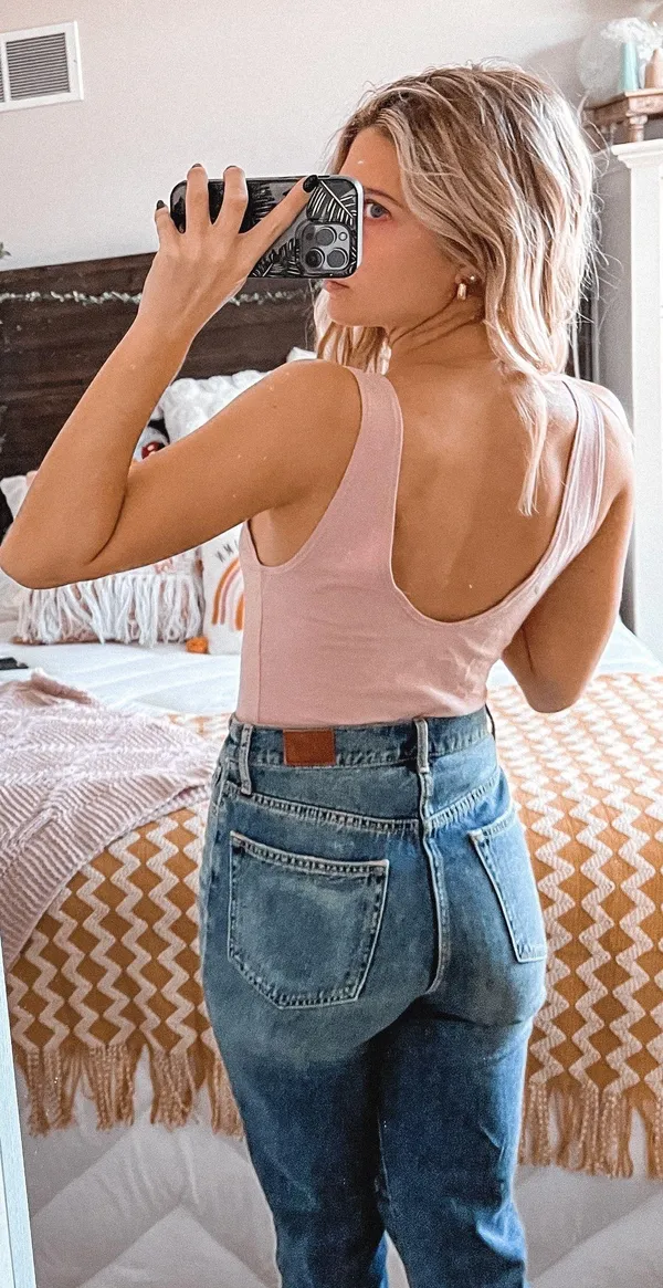 Me to We Baby Pink Tie Up Bodysuit - Image 4