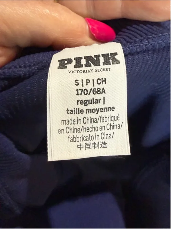 Women's PINK Victoria's Secret Leggings S Navy Red - Image 6