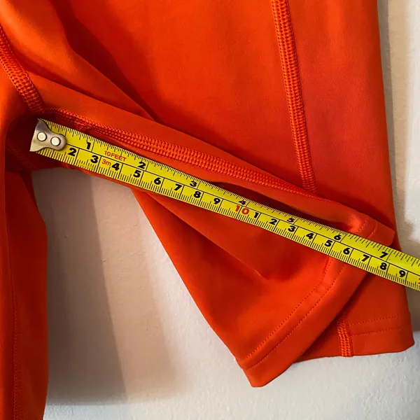 Savage X Fenty Sport Orange Biker Shorts Workout Women's size 12 / 14 Large - Image 10