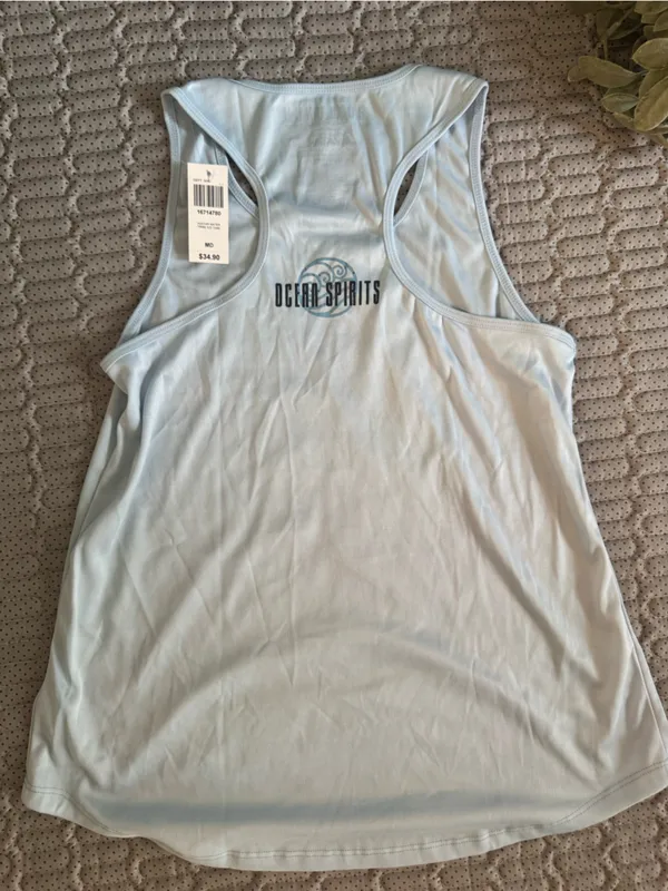 BoxLunch unisex Light Blue 'Water Tribe' Koi Graphic One-Piece - Image 2