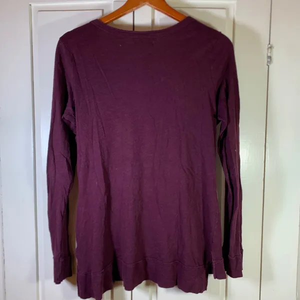 American Eagle Outfitters Womens Purple Cotton Button Front Cardigan Size M - Image 8