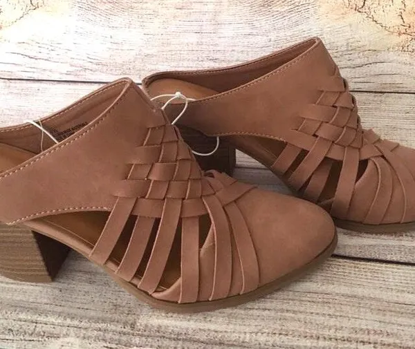 Heeled Mules Brown Size 8 - Image 2