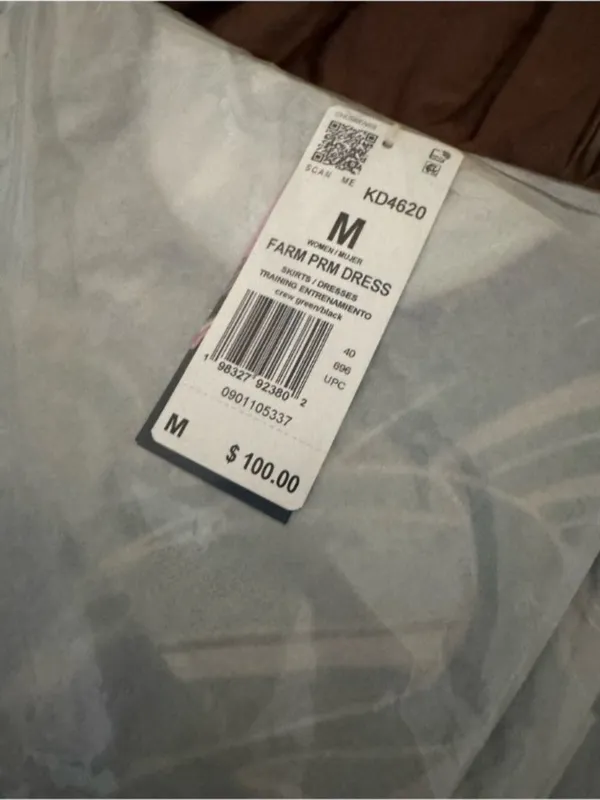 FARM Rio Green and Cream Maxi Dress M - Image 8