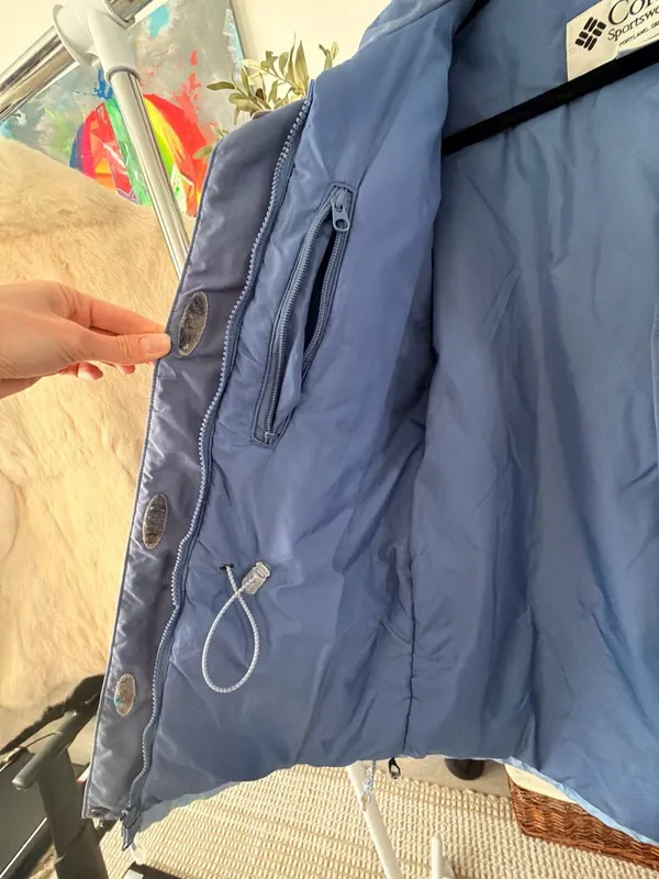 Columbia Women's Winter Ski Snowboarding Jacket Blue Gray Size Small - Image 5