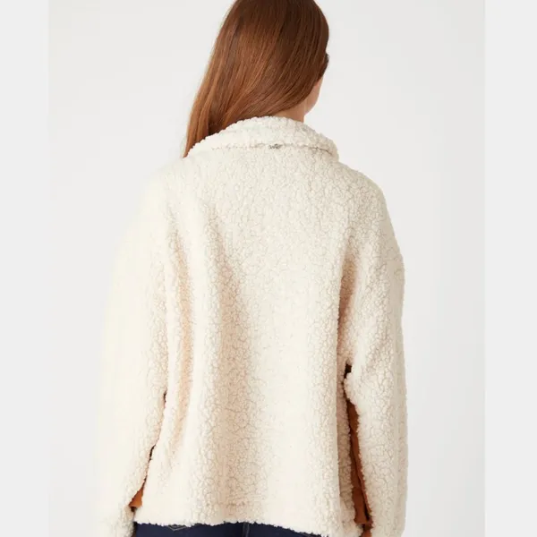 NWT BLANKNYC Faux Suede & Faux Shearling Trucker Jacket Small, CATCH ME OUTSIDE - Image 6