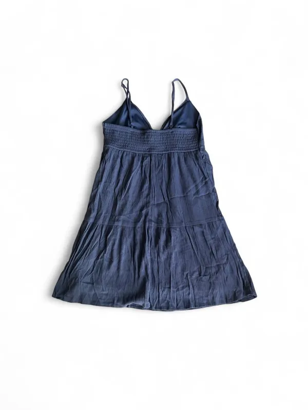 No Boundaries Dusty Blue Eyelet Mini Dress XS - Image 6