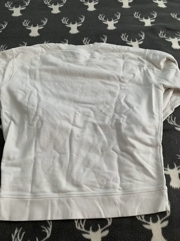 Lululemon White Perfectly Oversized Crewneck Size 12 - Image 2