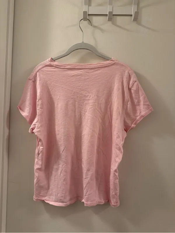aerie pink Short Sleeve Crewneck Tee - Image 4