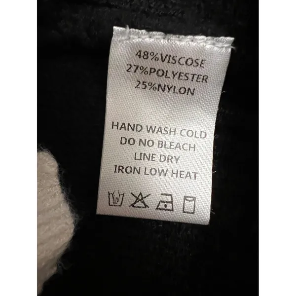 ee:some Black‎ Knit Bow Front Cardigan Sweater Women’s M - Image 7