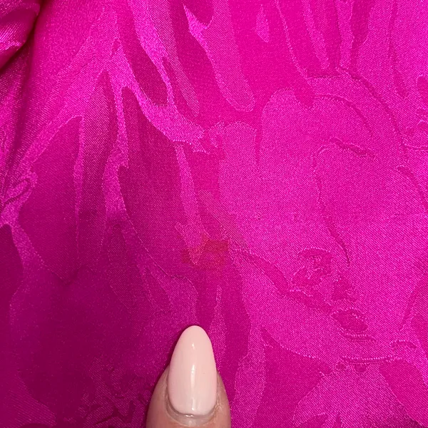 Adrianna Papell Fuchsia Pink Silk Skirt With Floral Design Size 8 - Image 7