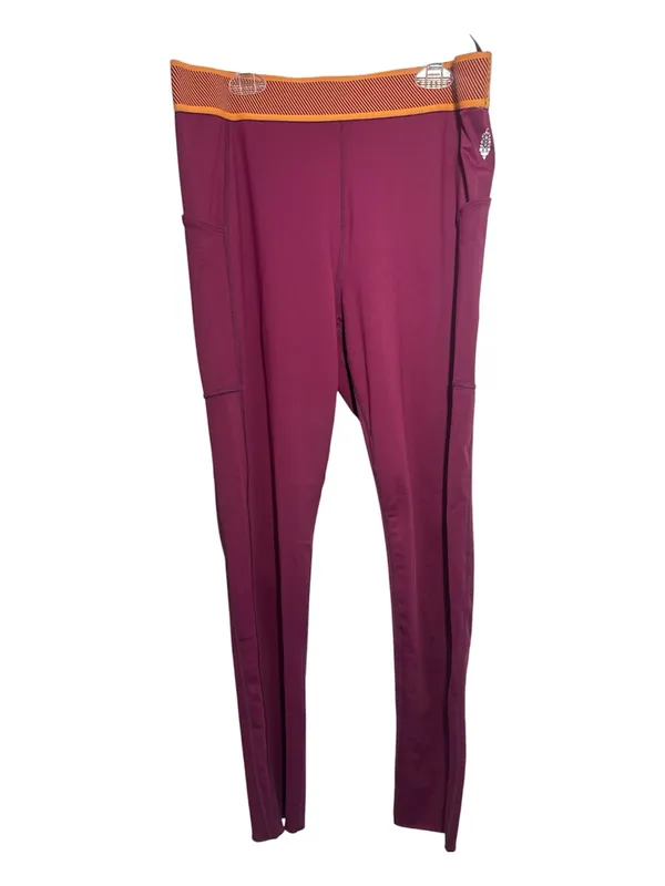 Free People Movement Purple and Orange High Waisted Workout Leggings - Image 3
