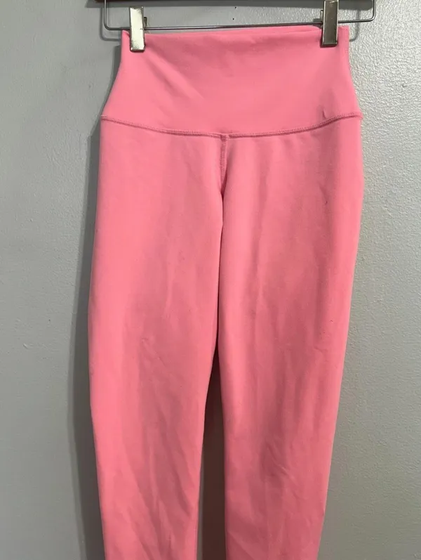 ALO Yoga High Waisted Leggings Pink Size XXS RN 87370. - Image 7
