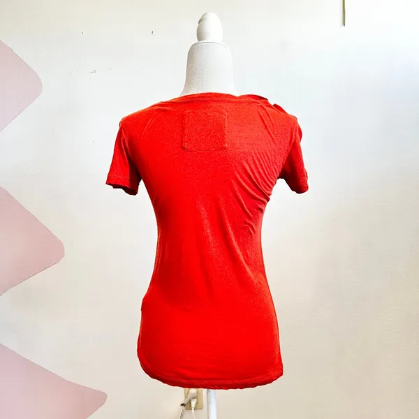 Y2K Abercrombie & Fitch Logo‎ Top Vintage Preppy Casual 2000s Coastal XS - Image 2