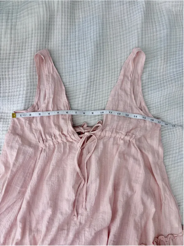 Women's Unbranded Pink Mini Dress, Size M, Cotton - Image 4