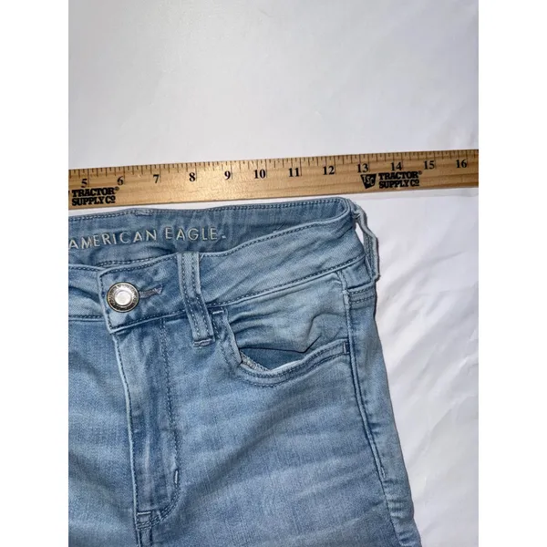 American Eagle Jeans Women 6 Short‎ Blue Ne(x)t Level Stretch Skinny Denim - Image 5