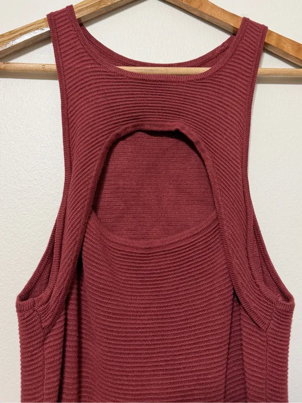 Abercrombie & Fitch Elevated Scuba Knit Ribbed Mini Bodycon Dress Size Medium - Image 5