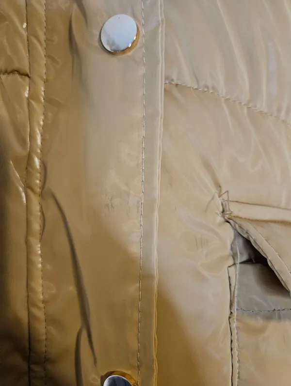 How Dare U Outerwear Pocketed Zip-Up Puffer Jacket with Removable Hood - Image 7