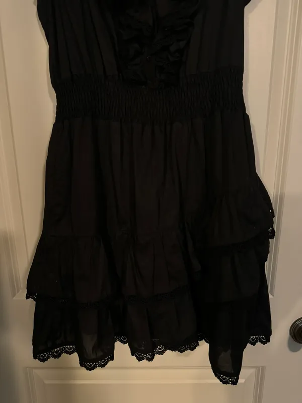 rochelle behrens the shirt by black ruffle dress - Image 3
