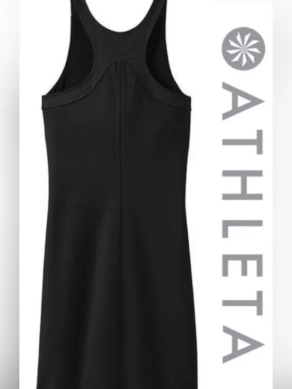 Athleta Whirlwind Razorback Athletic Casual Tank Dress Black Size XS - Image 2