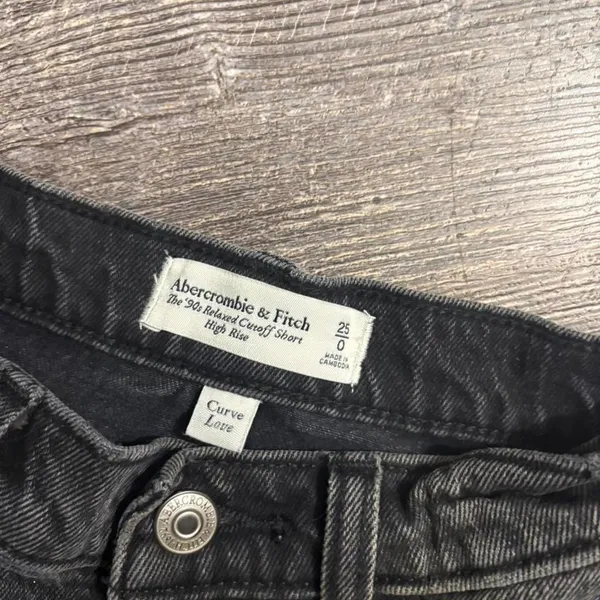 Abercrombie & Fitch black‎ high rise shorts Size 0 - Image 2